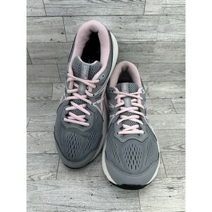 Asics Gel-Contend 7 Womens 10 Wide Gray Pink Running Shoes 1012A910